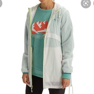 New Burton Hazlett Packable Jacket XS Translucent